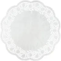 Zenker Set van 15 ronde papieren placemats voor taarten en gebak