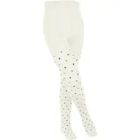 Falke Multidot dun gedessineerd katoen panty kinderen wit - maat 110-116