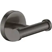 Plieger Vigo Handdoekhaak - Haakjes Dubbel - Handdoekhaakjes messing - Wandmontage – 10 jaar garantie – Geborsteld Gunmetal