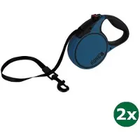 Kong rollijn voor hond terrain blauw 2x 5 mtr tot 20 kg