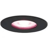 HOFTRONIC™ Smart WiFi dimbare RGBWW LED inbouwspot Bari zwart GU10 5,5 Watt IP65 spuitwaterdicht