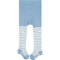 Falke Stripe versterkt huidvriendelijk katoen panty baby blauw - maat 74-80