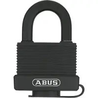 ABUS Hangslot 35mm Messing met Kunststof Behuizing, Zwart