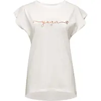 Yogistar Yoga-T-Shirt Batwing „yoga“ - ivory/copper
