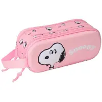 Snoopy Pennenetui met 2 vakken Snoopy Roze 21 x 8 x 6 cm 3D