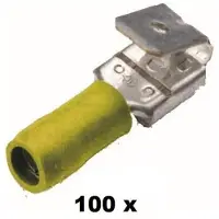 Cimco Kabelverbindingen, Platte stekkerbus geïsoleerd 180284 w.tak 4,0-6,0-6,3x0,8
