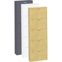 VCM Houten kiepschoenrek Schoenenkast Schoenenkipper 5 Sulos XL Houten kiepschoenrek Schoenenkast Schoenenkipper 5 Sulos XL