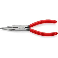 Knipex Platspitse Tang met Zijsnijder (Radiotang) | 160 mm Lengte | Kunststof Bekleed | Zwart Geatramenteerd - 25 01 160 SB