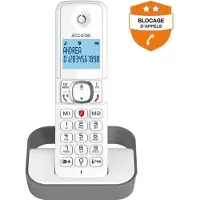 Alcatel Draadloze telefoon Classic F860 Solo met antwoordapparaat Wit & Grijs