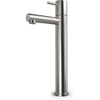 Hotbath Fonteinkraan cobber 1-hendel recht 23 cm rond geborsteld nikkel