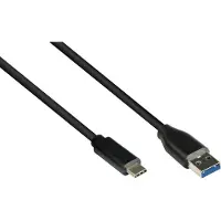 GOOD CONNECTIONS USB-C naar USB-A kabel - USB3.0 - tot 0,9A / zwart - 3 meter