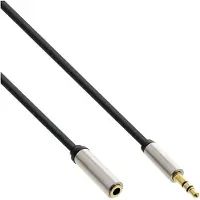 InLine Premium 3,5mm Jack stereo audio slim verlengkabel - 5 meter