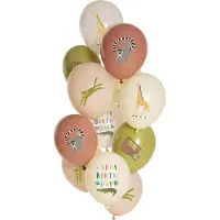 Folat - Ballonnen Zoo Party (12 stuks)