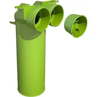 Air2trust AE48C ventieladapter 2 buizen 90º - Ø125 - met 1 afdekkap - 0188380