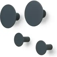 Blomus Haakje Ponto Gunmetal (Set van 4)
