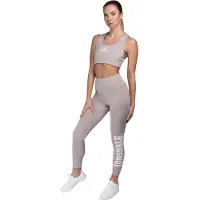 Lonsdale Leggings 'SEMLEY' lichtgrijs / wit