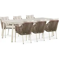 De Laan Lifestyle Marbella/Tavano 220 cm dining tuinset 7-delig