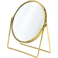 RIDDER Summer staande make-upspiegel, dia. 160 mm, dubbelzijdig, goud