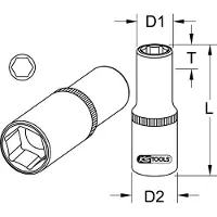 Ks Tools 9171339 9171339 Zeskant Verwisselbare kop 29 mm 29 mm 1/2