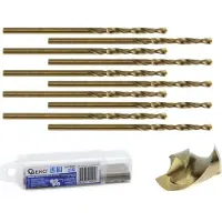 GEKO Boorbitje, Boor voor metaal 9,5 mm HSS, verpakking van 10 stuks (9,5 millimeter)