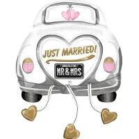 Amscan - Folieballon SuperShape Just Married Wedding Car 58 cm x 79 cm