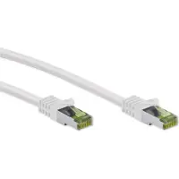 Goobay Internetkabel | Cat8.1 S/FTP | 0.5 meter (100% koper, LSZH, PoE, Wit)