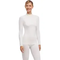 Falke - Dames thermokleding - Longsleeved Shirt Warm Turtleneck W White voor Dames - Maat M - Wit