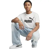 Puma Shirt 'Essentials No. 1' zwart / wit