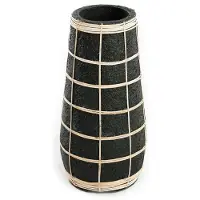 Bazar Bizar Vaas Serene | natuursteen zwart 14x31x14 cm vazen | NADUVI