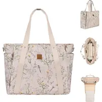 Kikkaboo Florence Secret Garden Changing Bag Beige