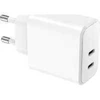 Wow , dubbele USB-C oplader 40W (20W + 20W) met Power Delivery, wit