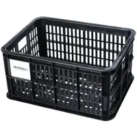 Basil fietskrat MIK S, 17.5L, gerecycled kunststof, zwart -