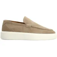 Manfield Beige suède loafers | Maat 42