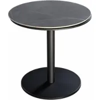 Yoi Bijzettafel Millor Black Slate Ø50 x 50 cm
