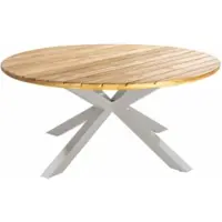Yoi Tuintafel Noas Low Dining Salix Teak Ø150