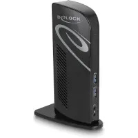 DeLOCK USB Docking Station Dual DisplayPort 4K / USB 3.2 / LAN / Audio (Displaylink)