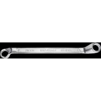 SW-Stahl 01227L dubbele ringsleutel 46 x 50 mm met diepe gebogen ringkoppen I ringsleutel I dubbele sleutel I gebogen ringsleutel