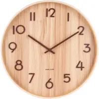 Karlsson Wandklok Pure Naturel D 40 H 4,5 Cm