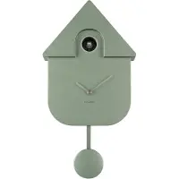 Karlsson Klok Modern Cuckoo Metallic Dark Green 40 x 23 cm