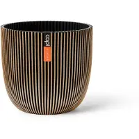 Capi Europe Pot bol groove d21.5h20cm goud/zwrt