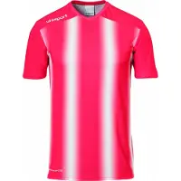 Uhlsport Stripe 2.0 Short Sleeve T-shirt Rood,Wit M Man