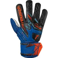 Reusch Sporthandschoenen 'Attrakt Solid Junior' donkerblauw / oranje