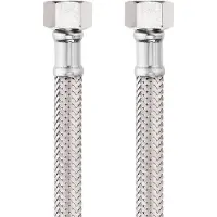 Schell flexibele slang clean-fix S FLEX met 2 aansluitmoeren van 3/8", chroom, 300 mm