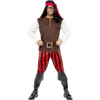 Smiffys Piratenschip Mate Kostuum - Maat M