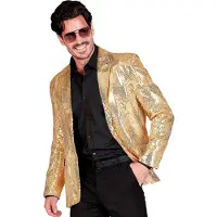 Widmann Pailletten Colbert Funky Showmaster Goud Man