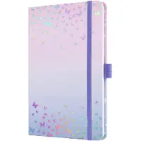 Sigel weekagenda Beauty 2026 - formaat A5 - Butterfly Confetti - hardcover - SI-J6347