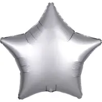 Amscan 9914127, Speelgoed ballon, Folie, Zilver, 5 stuk(s)