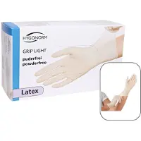 Hygonorm Wegwerphandschoenen Latex - Poedervrij - Maat L - Wit - 100 stuks - Medisch