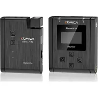 Comica Multifunctionele draadloze mini UHF-microfoon op omroepniveau met twee zenders en één ontvanger, Microfoon