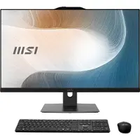 MSI Modern AM242P 1M-1848AT All-in-One zwart 23.8" (60,5cm) FHD-beeldscherm, Intel Core 3 100U, 8GB DDR5 RAM, 256GB M.2 SSD, Intel graphics, Wi-Fi 6E, BT 5.3, Windows 11 Pro